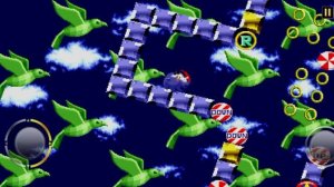 Прохожу первую зону в Сонике 1 Green hill