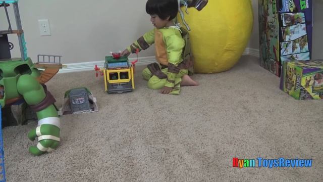 Giant Egg Surprise Opening Ninja Turtles Out of the Shadows Toys