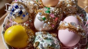 Украшаем яйца на Пасху . 2 часть