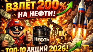 ТОП-10 лучших акций первого квартала. Взлет🔥 более 200% на нефтяном ралли.