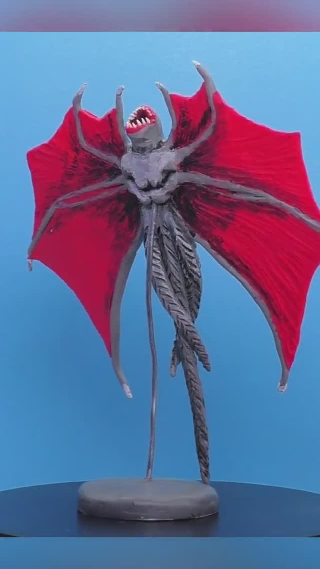 Лепим крылатого Мостра Демобэт ❤️ #strangerthings #clay #monster