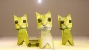 бумажные котики танцуют под трек 2 минуты