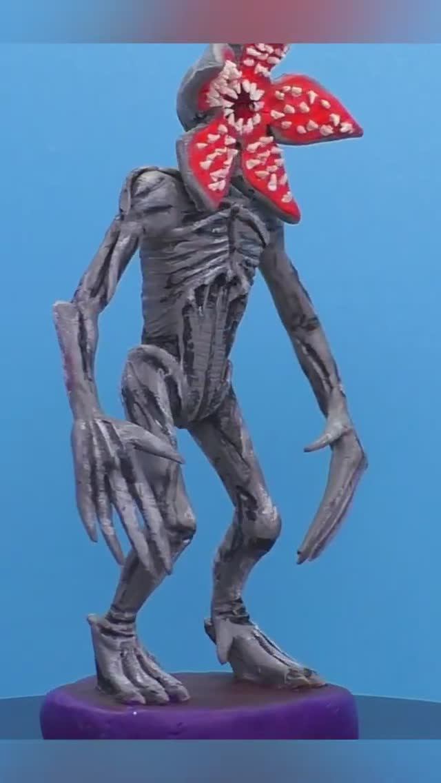 Лепим легендарного монстра Демгоргона ❤️ #strangerthings #clay #monster