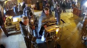 Великий Понедельник.   Утреня. Изобразительны. Вечерня.  Литургия Преждеосвященных Даров