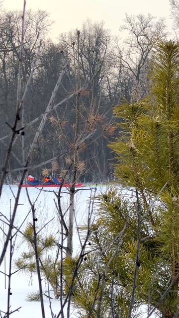 Караоке Катамаран в зимнем лесу