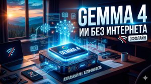 Gemma 4 ИИ без интернета