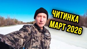 Рыбалка на реке Читинка 2026. Мартовский налим и хариус?