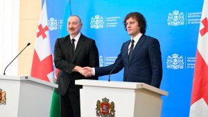 Ильха Алиев прибыл с государственным визитом в Грузию