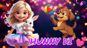 ✨Ух ты....Мультяшный квест с Дианой✨ Будет интересно 👍 Видео для детей. Hunny Di.