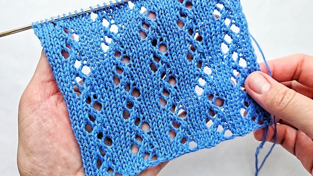 Нежный лаконичный ажур ⭐ Узор для вязания летнего топа ⭐ Схема