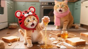 Мои кошки РАЗРУШИЛИ пряничный домик! 😱 (Катастрофа)