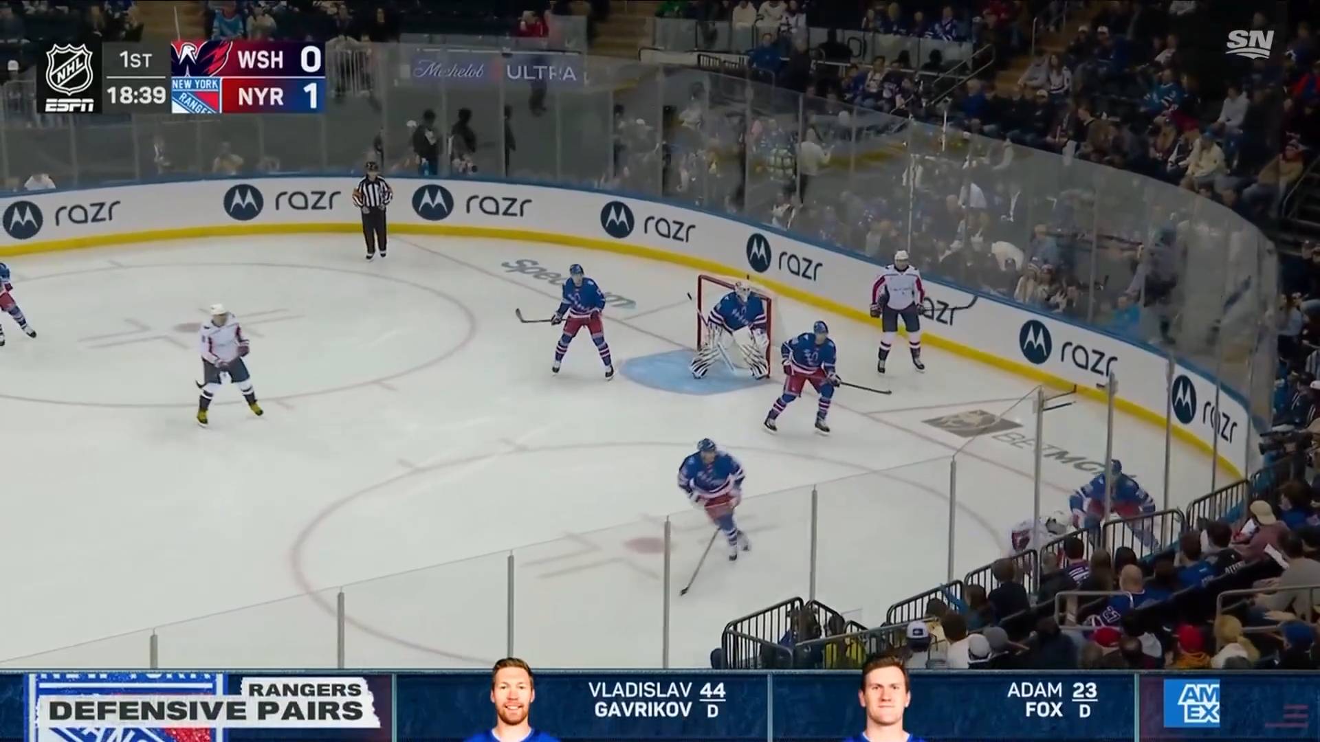 06.04.2026 | НХЛ. Нью-Йорк Рейнджерс - Вашингтон Кэпиталз  | Уилл Кайлле