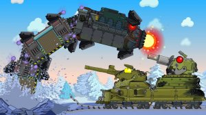 ТАНКО-ПОЕЗД против ЧЕРВЯ-МОНСТРА ОГНЕННАЯ ПОГОНЯ по рельсам!