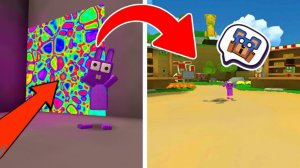 Я нашёл потайную разноцветную дверь и стал таким крошечным кроликом в приключении Супер Медведя