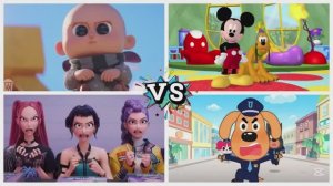 Тайлс Хоп: Музыкальный Баттл — К-Поп Охотники на Демонов, Шериф Лабрадор, Гадкий Я 4 и Микки Маус