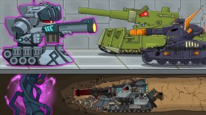 Невероятно мощные монстро-танки сражаются в режиме уничтожения⚔️