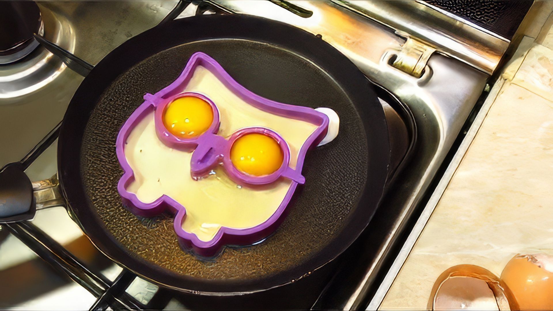 Cиликоновая форма для яичницы Сова! Форма для яиц