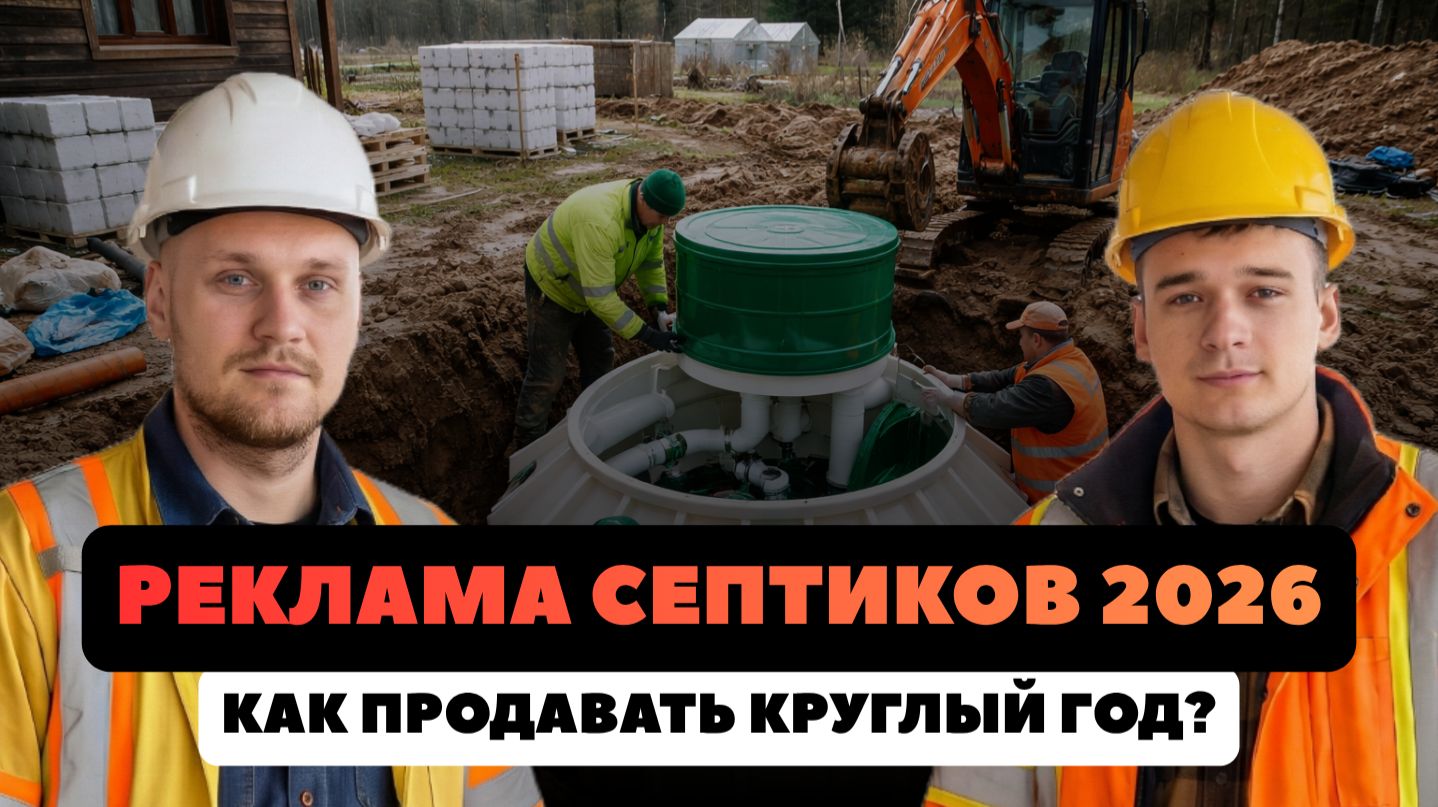 ⚡️Как продавать септики в 2026 году? Бюджеты, сайты и воронка продаж