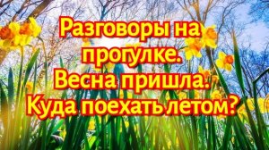 Беседа на прогулке.Куда поехать  летом.