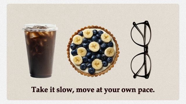 Не спеши, двигайся в своём собственном темпе. Фоновая музыка без слов для офиса и кафе