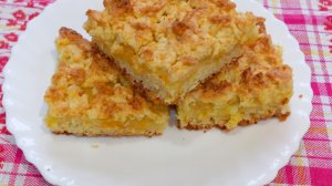 Очень вкусный пирог с апельсиновым кремом на песочном тесте.