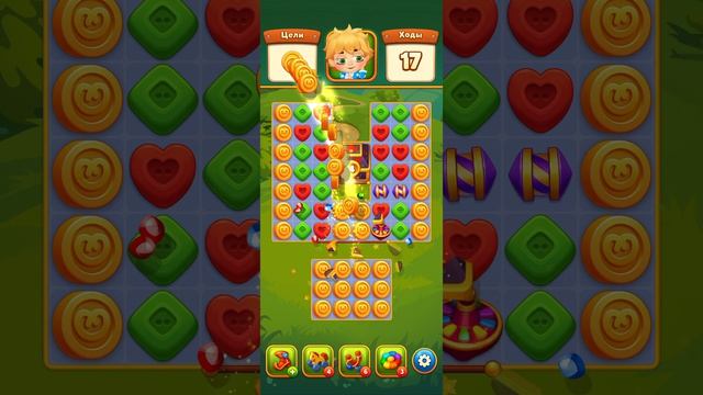 Мир Домовят 1094 уровень три в ряд. Сказочная игра для всей семьи)