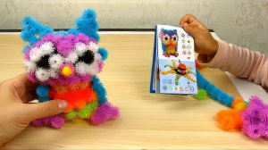 Конструктор РЕПЕЙНИК Bunchems. Играем с Настей. Сделали Сову и Цыпленка