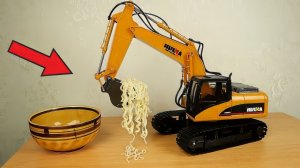 Черпаю вермишель! Экскаватор на управлении из Китая! HUINA 1550 alex boyko