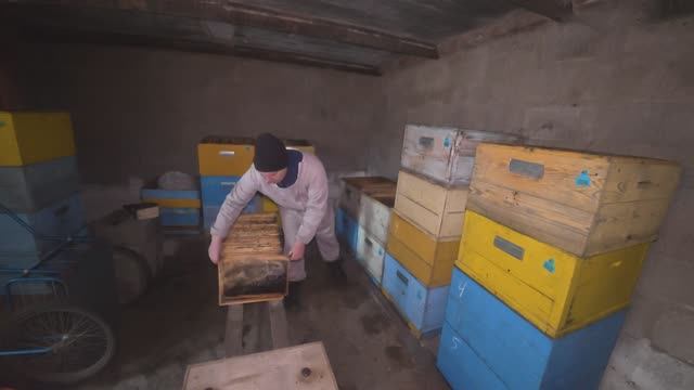 6 апреля 2026 года Сортировка рамок в омшанике. Пояснение.