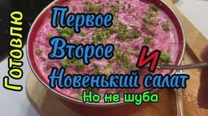 Готовлю: Первое Второе Новенький салатик( но не сельдь под шубой, хотя внешне очень похож)