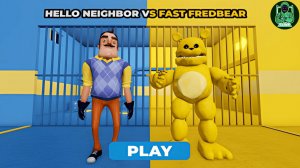 Привет, сосед, против быстрого бегства Фредбира из тюрьмы! (Obby) Игровой процесс #roblox