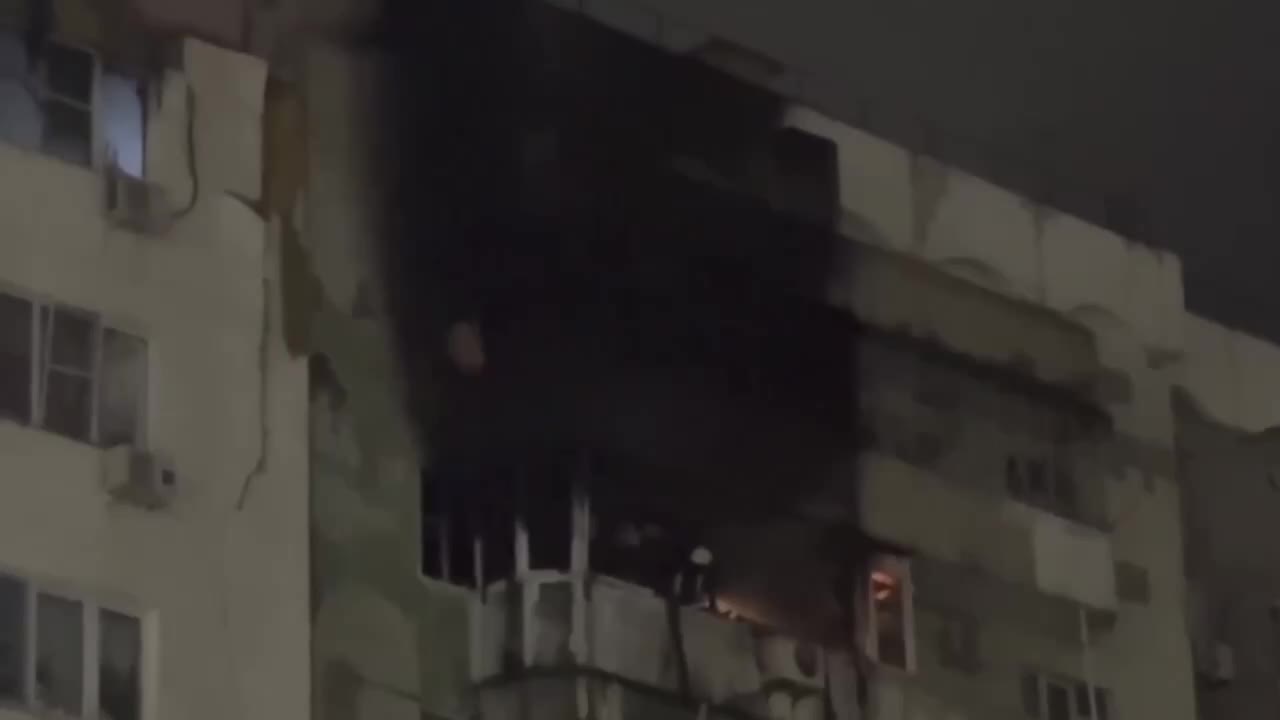 Последствия атаки БПЛА по жилым домам в Новороссийске.