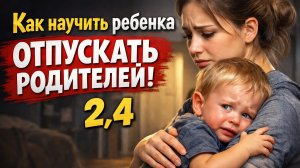 Как научить ребенка отпускать родителей. 2,4