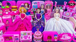 Играем в игрушки из мультика принцесса кукла Барби. Мультфильм для детей. ASMR АСМР