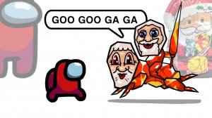 Маленький Амонгус Против Персонажей ГУ ГУ ГА ГА!!!