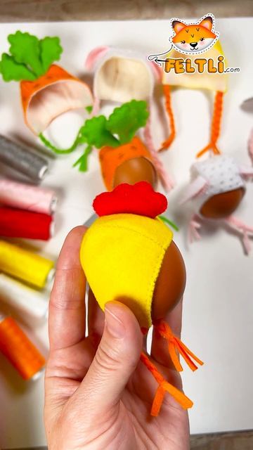 Поделки из фетра на Пасху своими руками #своимируками #шью #шьюизфетра #feltli