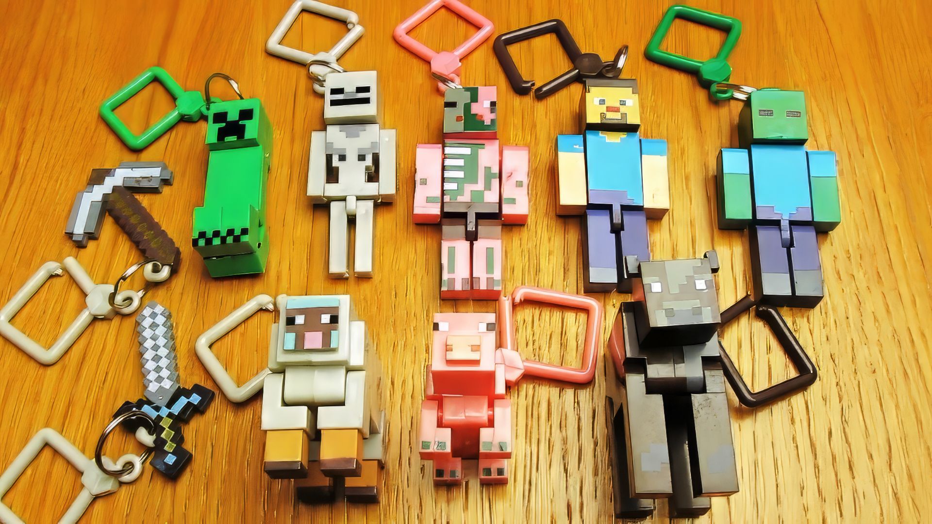 Брелки МАЙНКРАФТ, фигурки героев Minecraft с Aliexpress