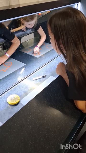 Сложное зеркальное рисование❤️🔥Научный эксперимент в Эксперементариуме #физика  #рисование