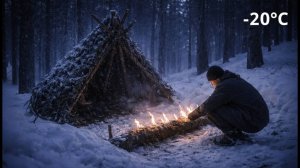 Может ли костёр из длинных поленьев согреть меня в морозную погоду?