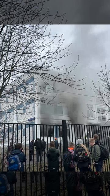 Пожар в детском саду - Ново-Переделкино, Приречная - из-за забора