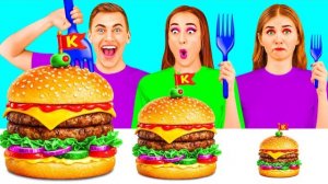 Большая, Средняя или Маленькая Тарелка Челлендж | Вкусные Кулинарные Хитрости