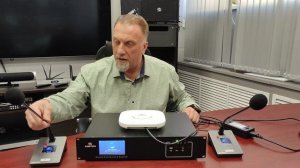 Демонстрация работы конференц-системы CSD-R6