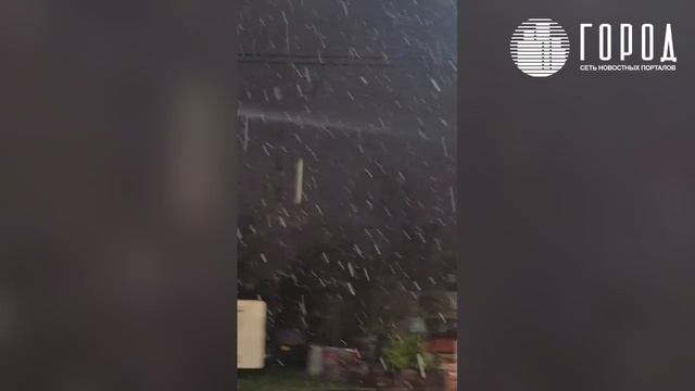 Краснодар накрыл снегопад