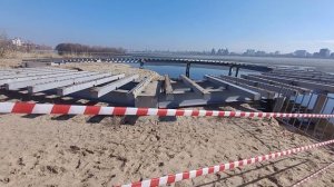 Аварийные площадки на набережной должны быть разобраны до 20 апреля