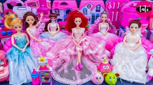 Играем в игрушки из мультика принцесса кукла Барби. Мультфильм для детей. ASMR АСМР