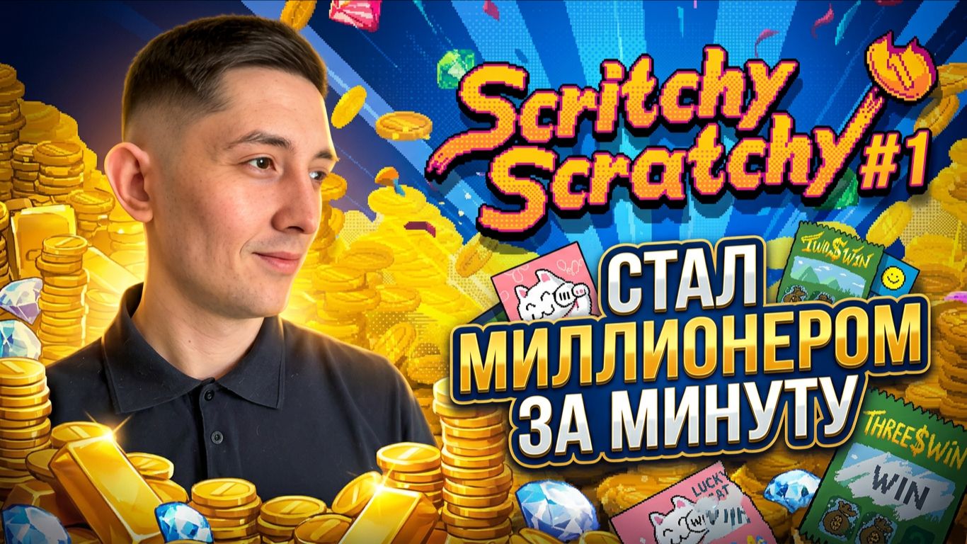 СТАЛ МИЛЛИОНЕРОМ ЗА МИНУТУ | Scritchy Scratchy #1