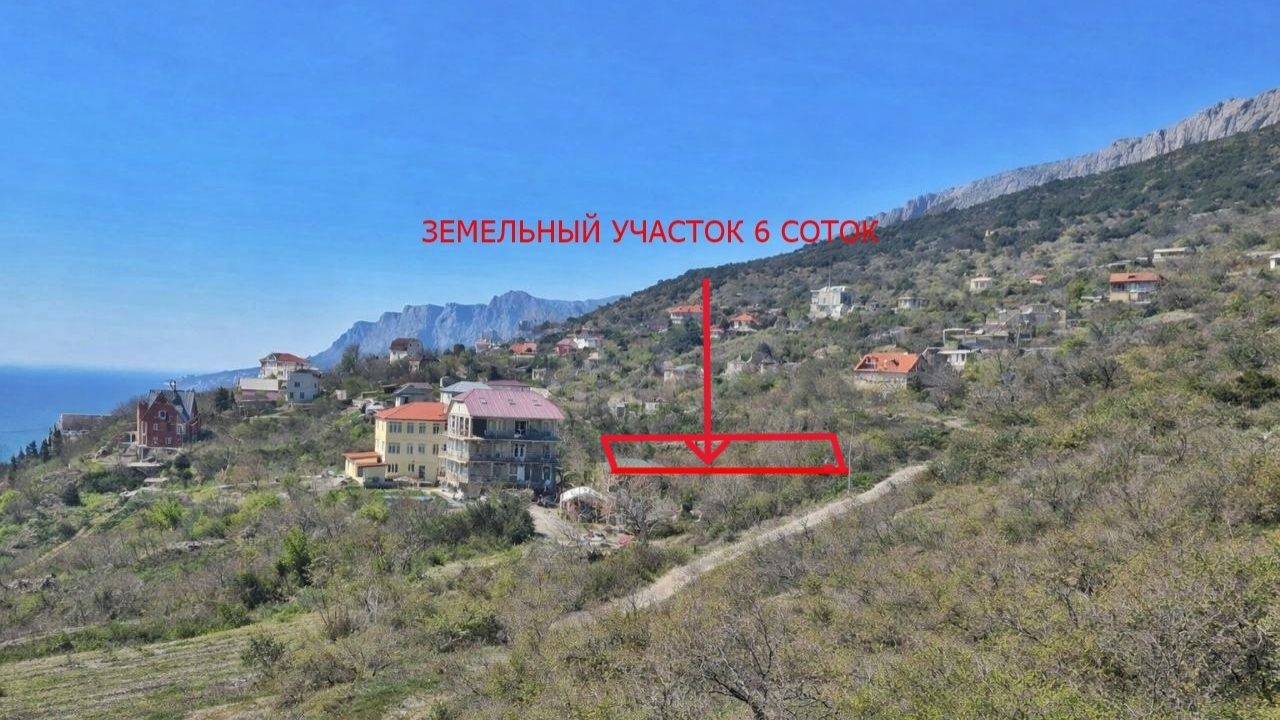 Обзор земельного участка на продажу в пгт. Симеиз, р-н Бекетова