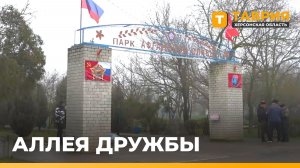 В парке Афганской славы в Геническе высадили 16 катальп