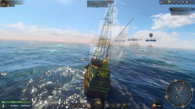 Будни ПвЕ фармера в World of Sea Battle! Выполняем задание четвертого дня! Ищем Flying Ice и Belian!