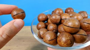 Макадамия самый дорогой и крепкий орех в мире! Почему он надпилен и зачем к нему ключ